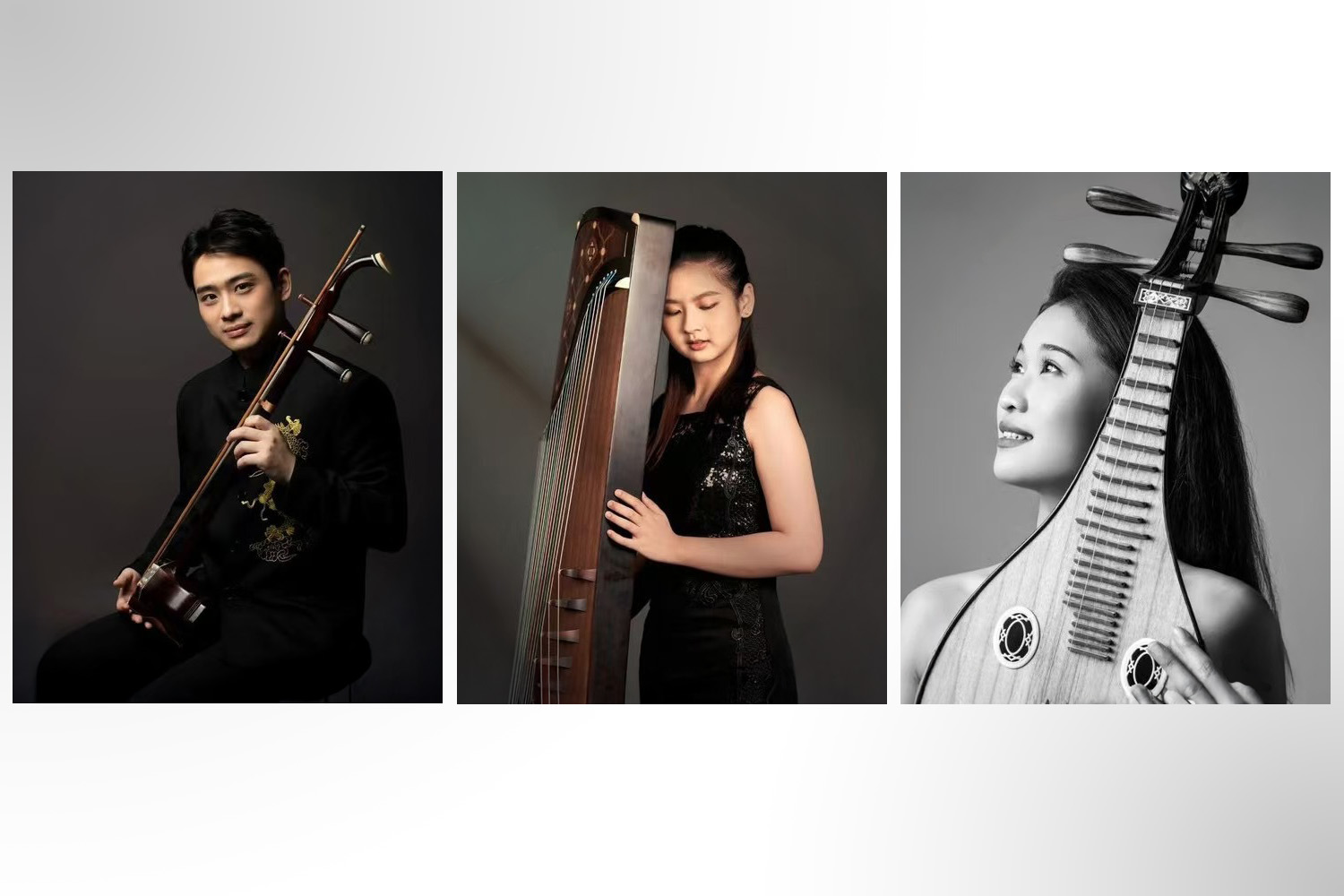 Portraits from left to right, Li Yichen, Sim Kee, Yu Haotian.