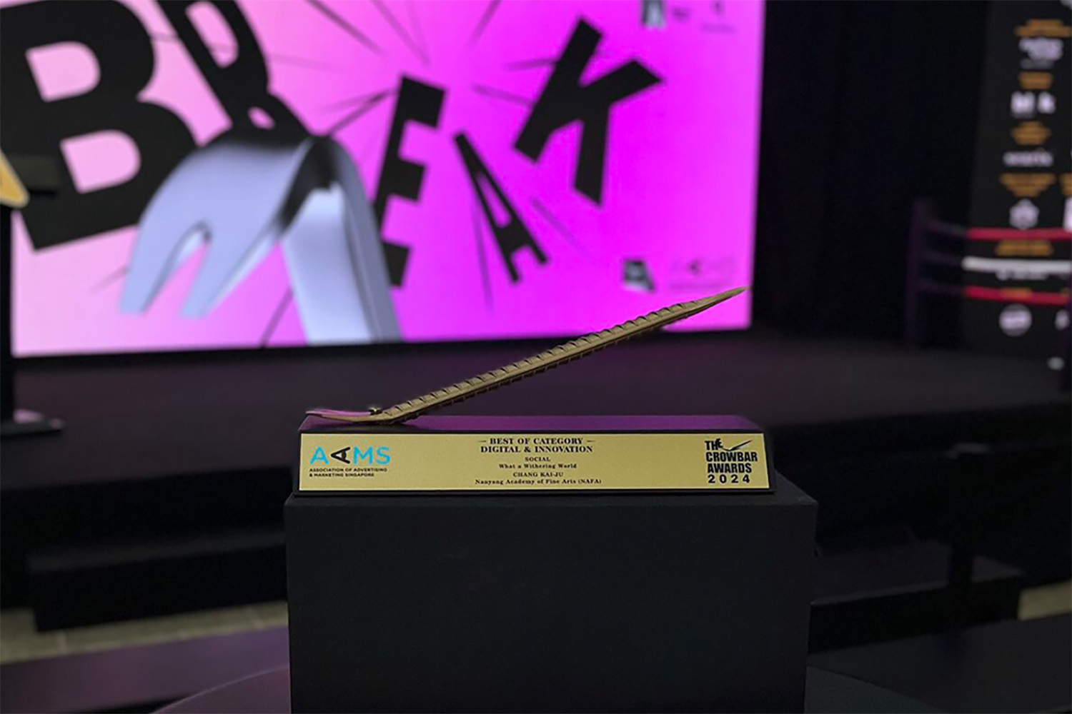 Best of Category: Digital and Innovation. Social: What a Withering World. Chang Kai-Ju. The Crowbar Awarads 2024.