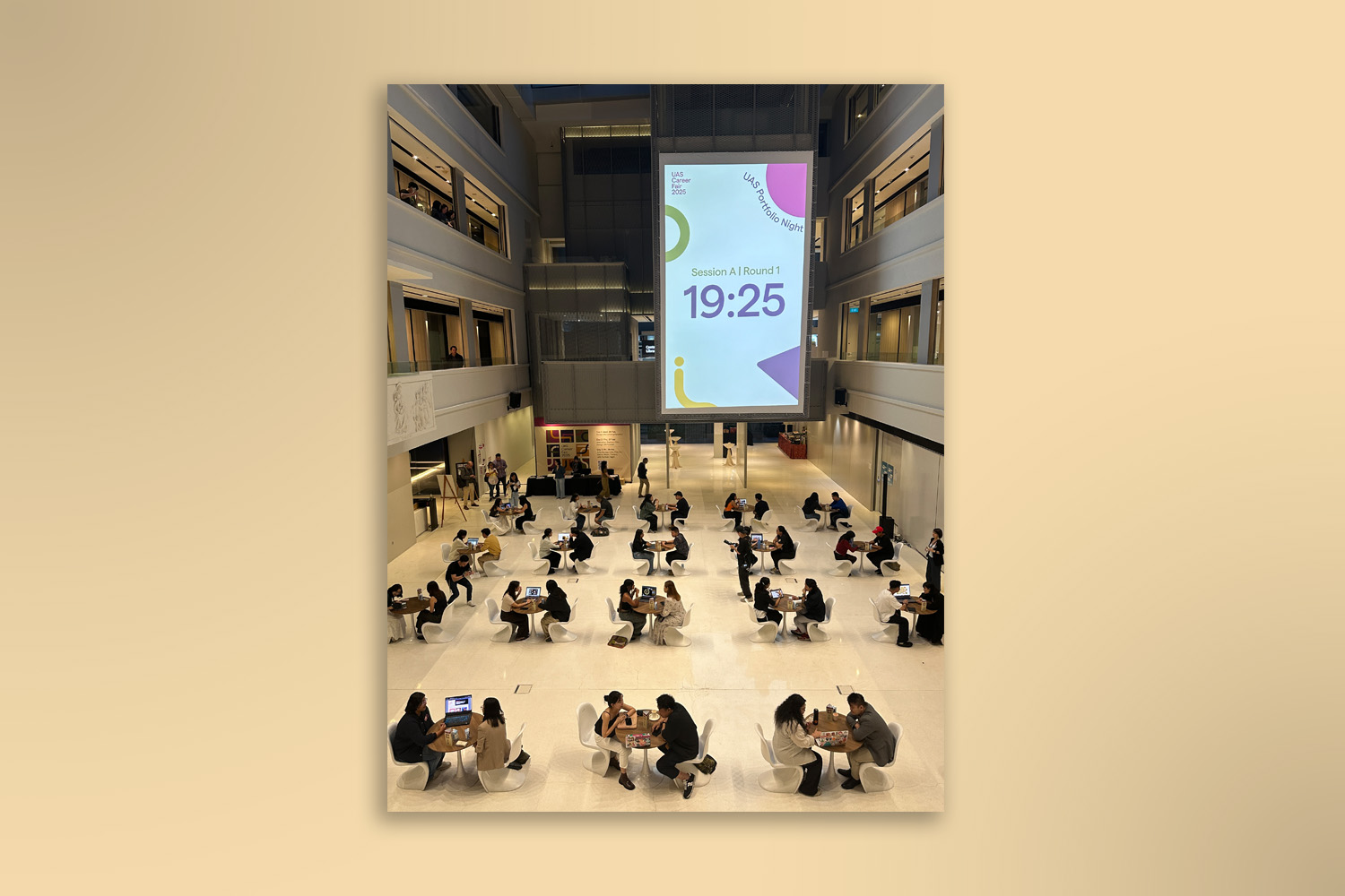 UAS Portfolio Night 2025 - One-on-one portfolio review sessions.