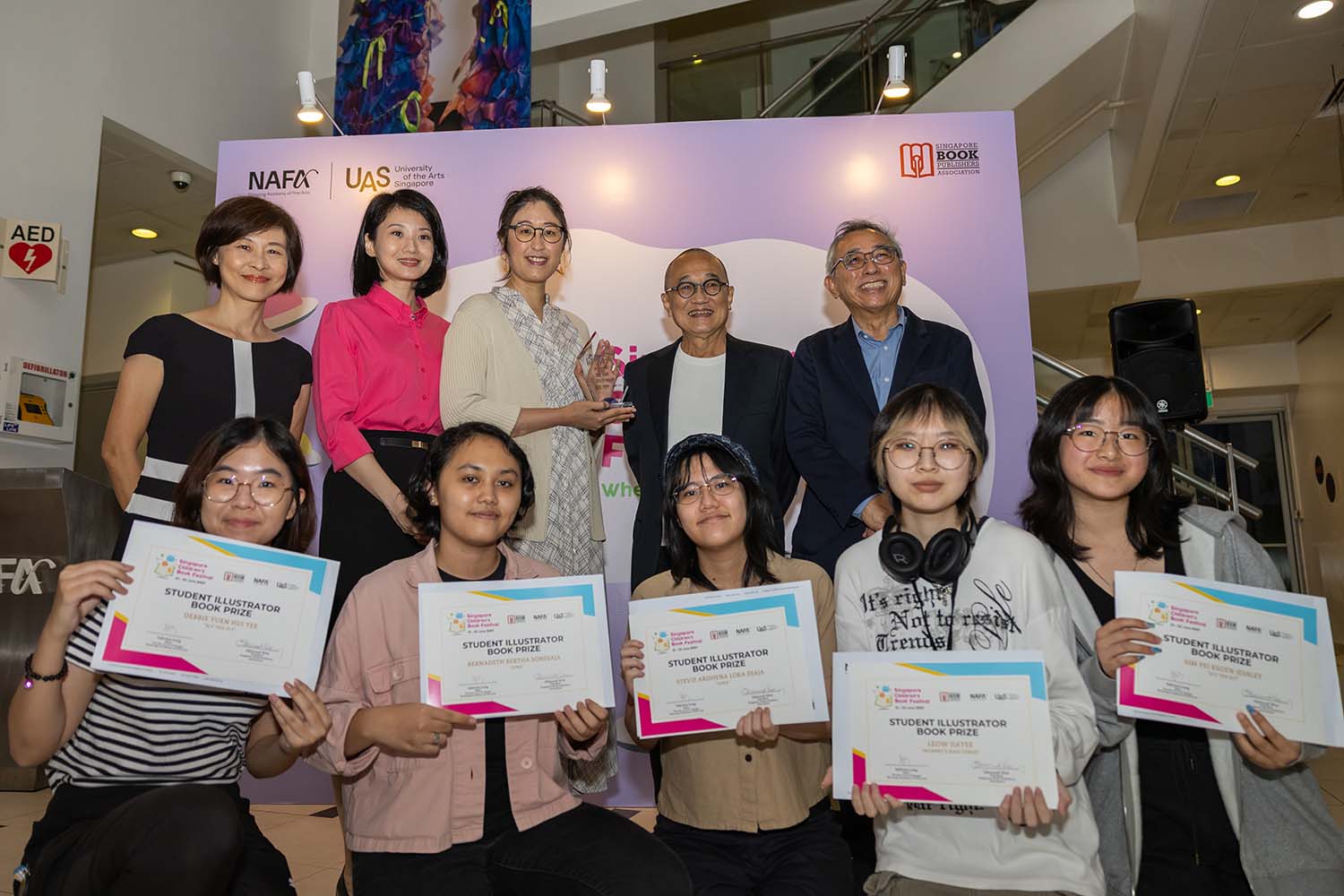 Awardees at the Singapore Childrens Book Festival 2024.