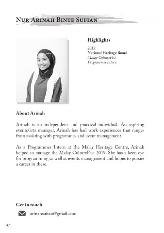 Page 44 Diploma In Arts Management Yearbook 2020