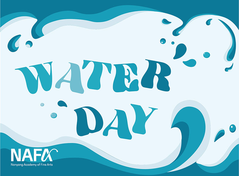 Singapore World Water Day Glass Window Display NAFA