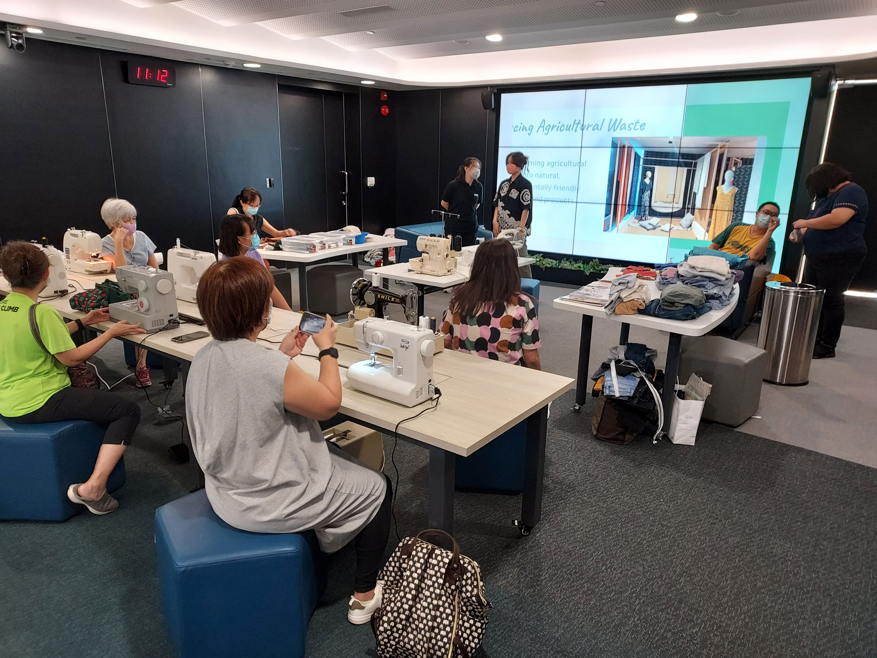 Upcycling workshop conducted by the students at Library@Harbourfront