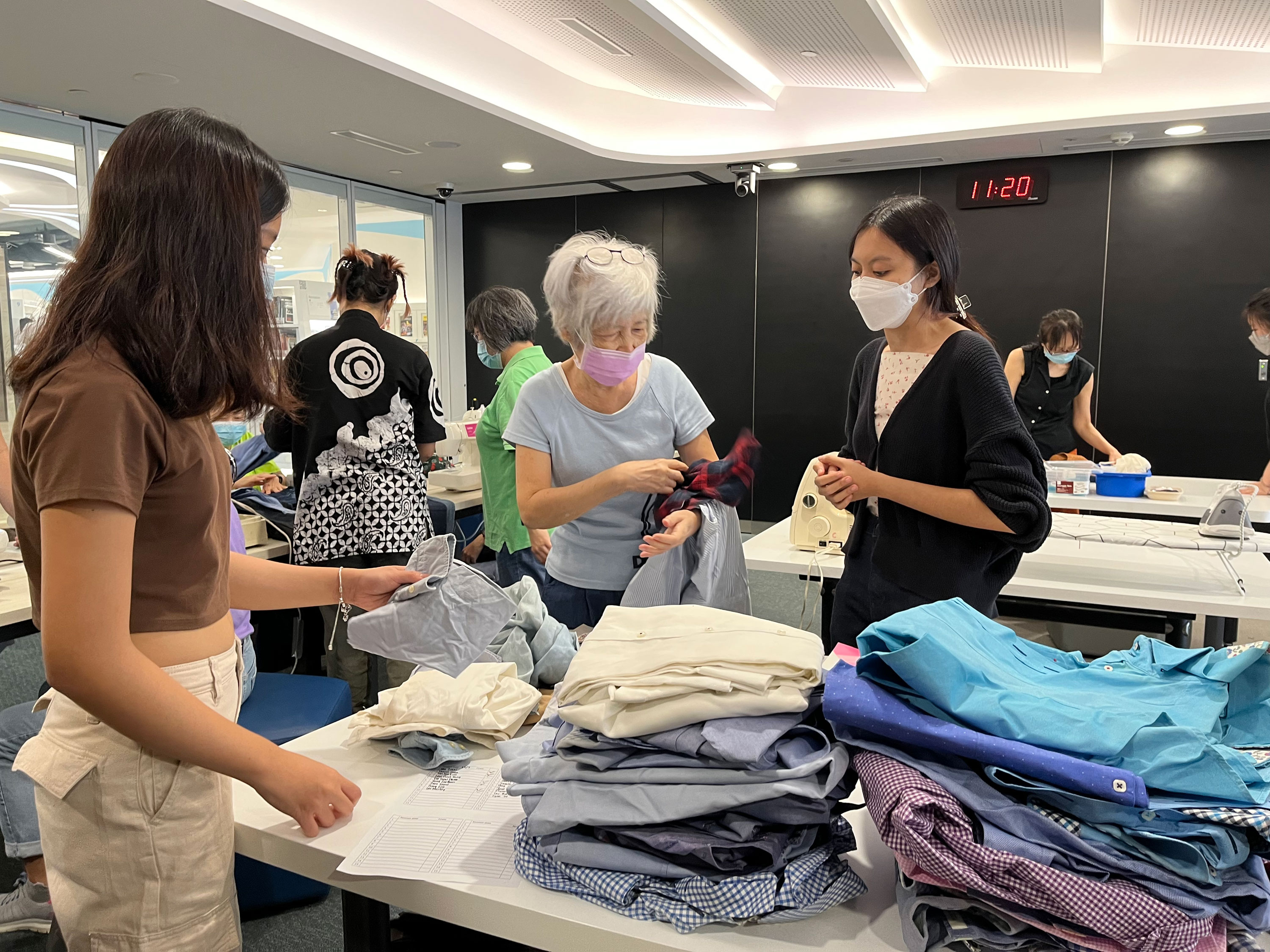 Upcycling workshop conducted by the students at Library@Harbourfront