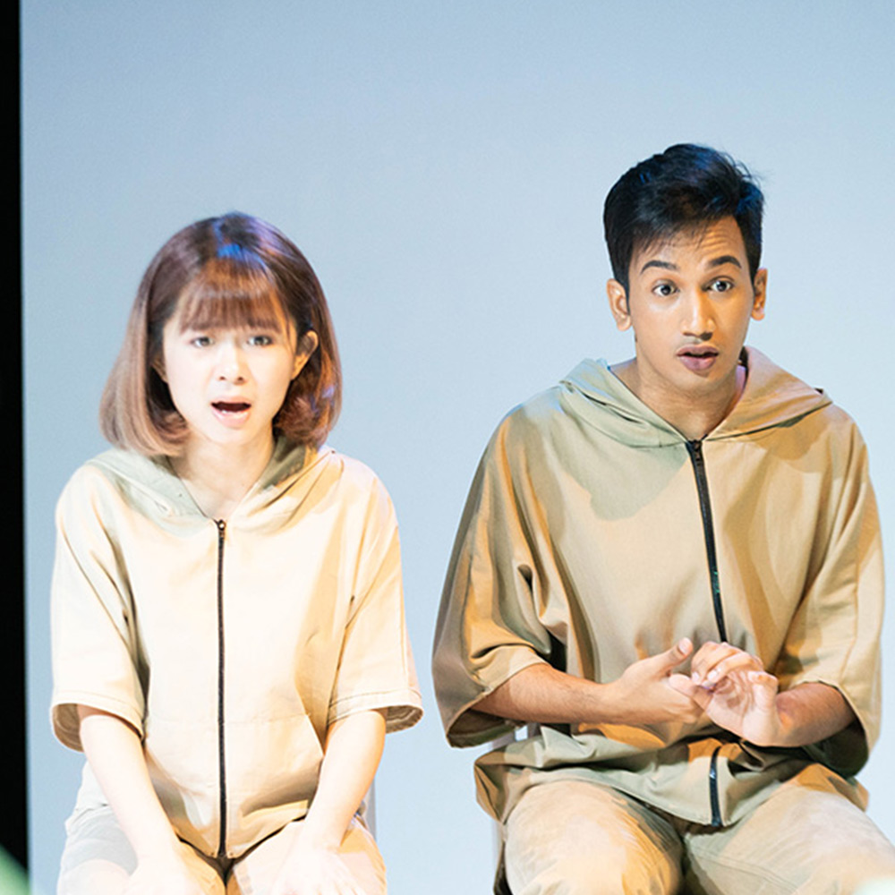 Students from BA (Hons) Theatre Arts performing at the M1 Singapore Fringe Festival 2019