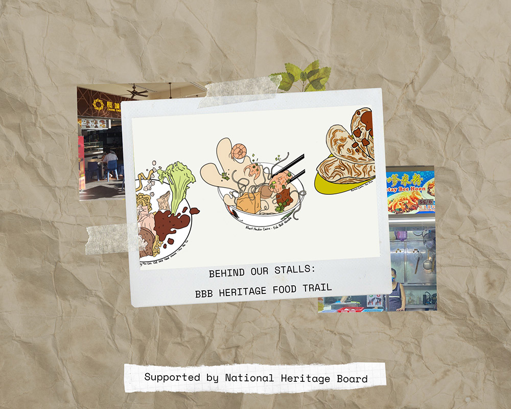 Behind Our Stalls Bras Basah.Bugis Heritage Food Trail & The Hawker